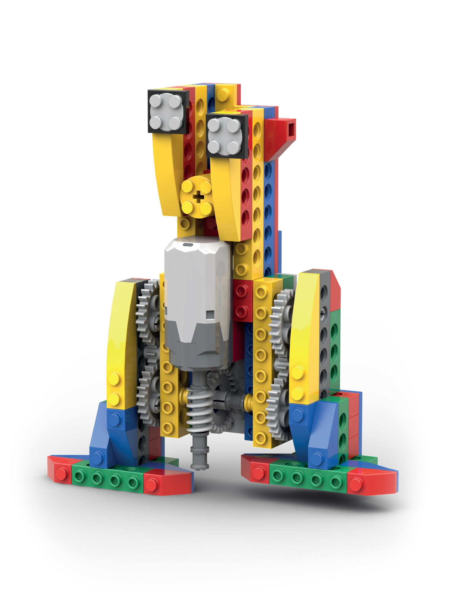 Baustein Figur laufender Roboter